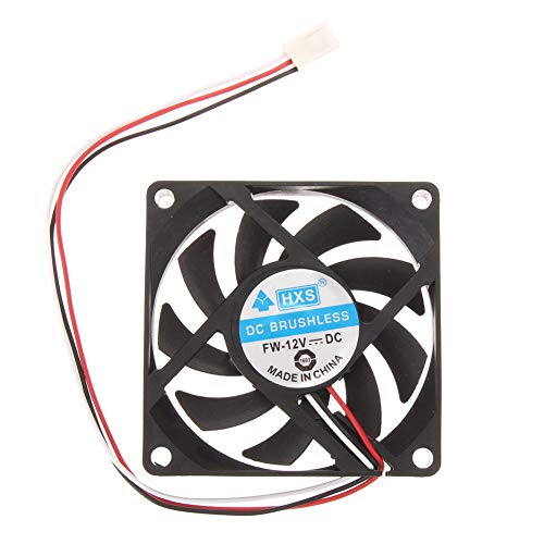 12V 70mm USB Computer Cooling Fan - Ultra Quiet Ball Bearing CPU Case Fan for PC Cooling | Perfect for Gaming Rigs, Workstations & Home Office Computers