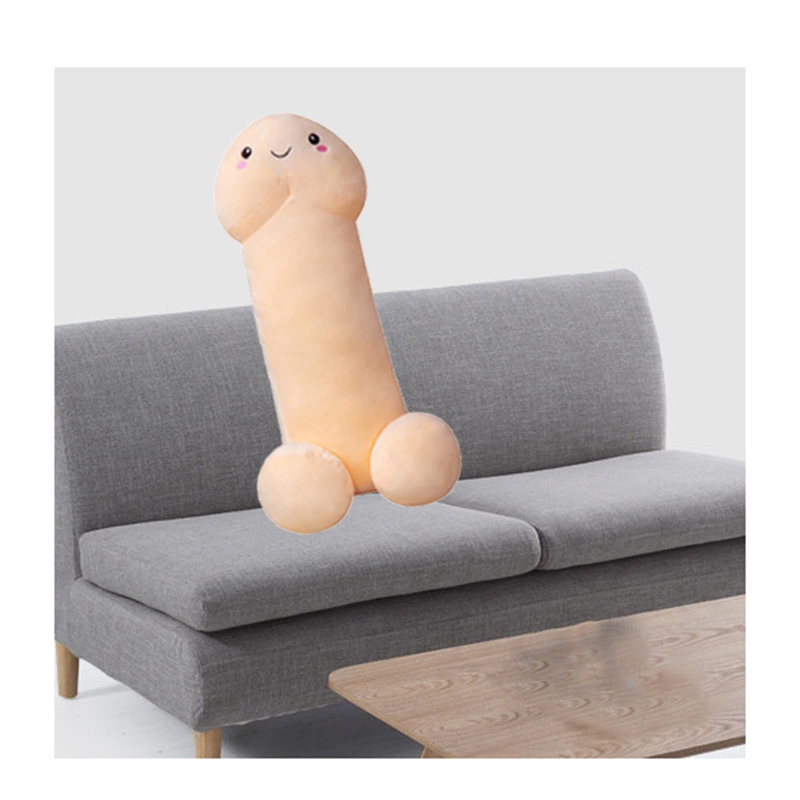 Gelisure Penis Pillow - Soft Memory Foam, Funny Decorative Cushion for Bedroom & Gag Gifts