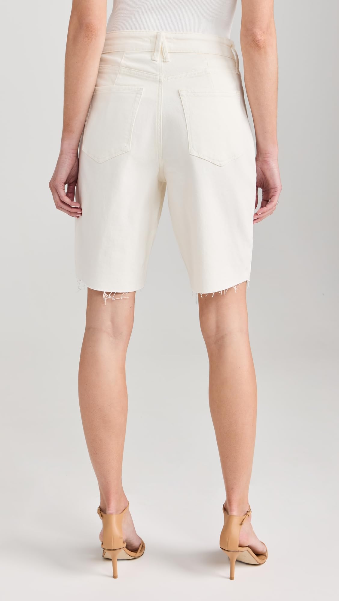 Good American Women's Good 90's Bermuda Shorts - High Waisted Denim Shorts for Summer | Casual Wear, Beach Outfits & Street Style Fashion