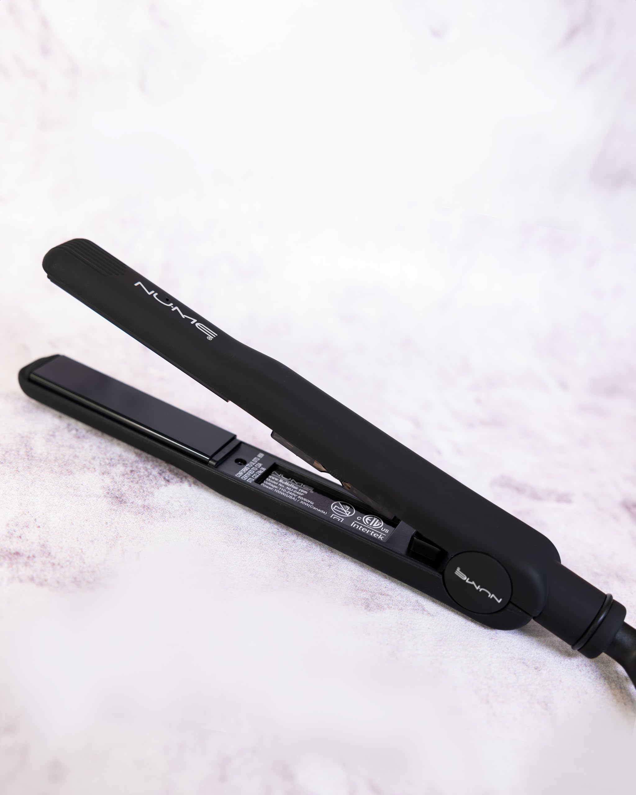 NuMe Fashionista Professional Hair Straightener Flat Iron with Tourmaline Ceramic Plates - Smart Memory Function & Auto Shut Off - Salon-Grade Styling Tool for Smooth, Shiny Hair at Home or Travel