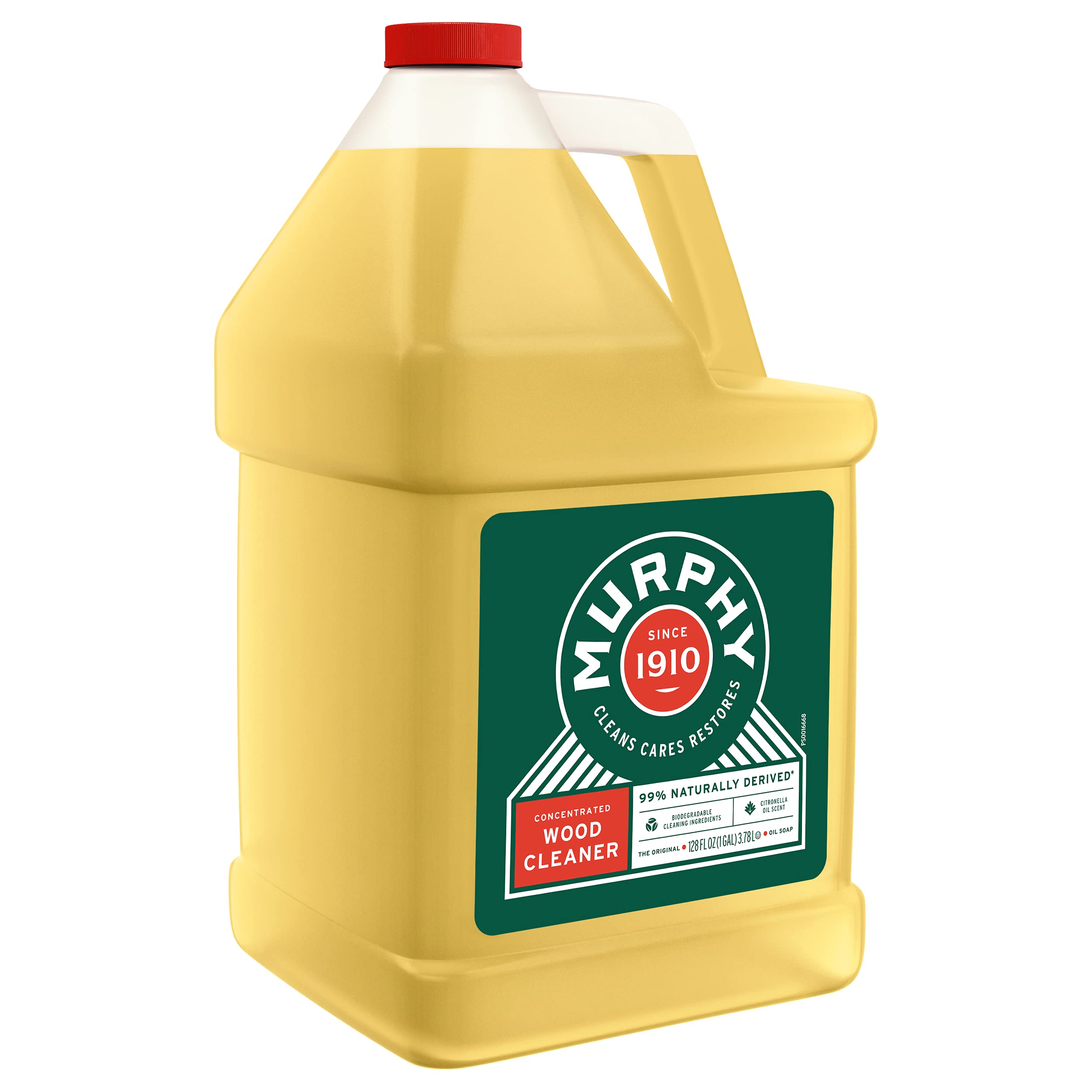 Murphy 70481465315 Original Concentrated Oil Soap Wood Cleaner – Multi-Use Floor & Surface Cleaner for Hardwood, Laminate & Finished Wood (128 Fl Oz) – Perfect for Kitchen Floors, Furniture & Wooden Decks