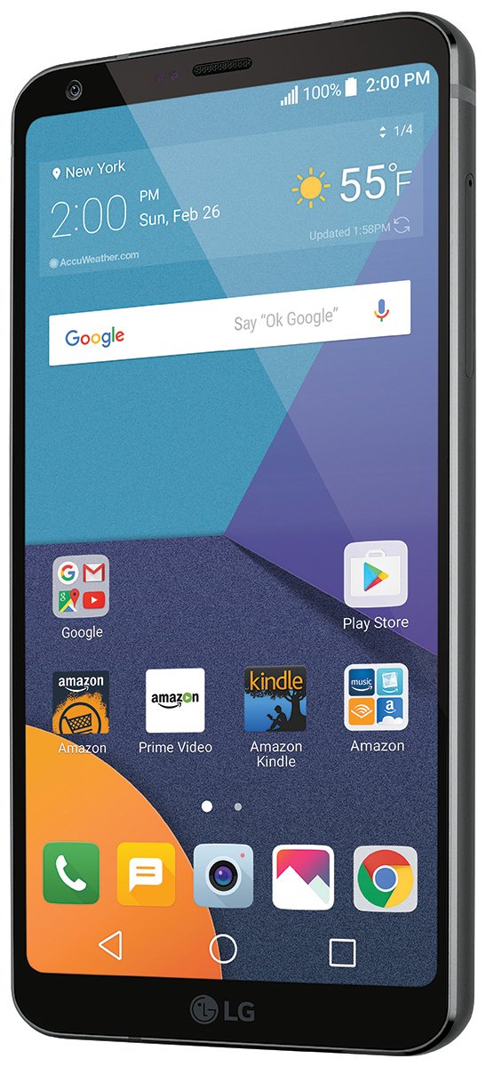 Unlocked LG G6 32GB Smartphone - Compatible with AT&T, T-Mobile & Verizon - Prime Exclusive Black - Perfect for Streaming, Gaming & Business Use