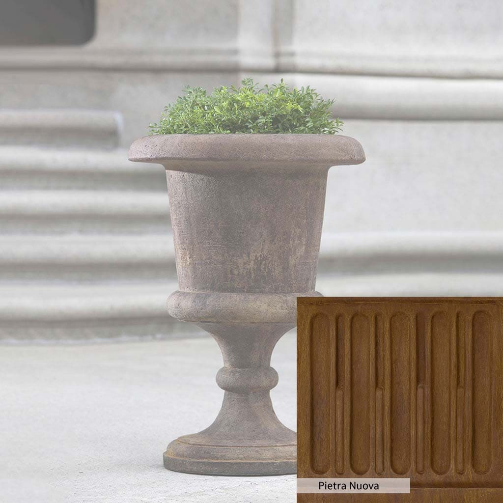 Campania International Smithsonian Goblet Urn - Elegant Glass Vase for Home Decor, Wedding Centerpieces & Memorial Displays