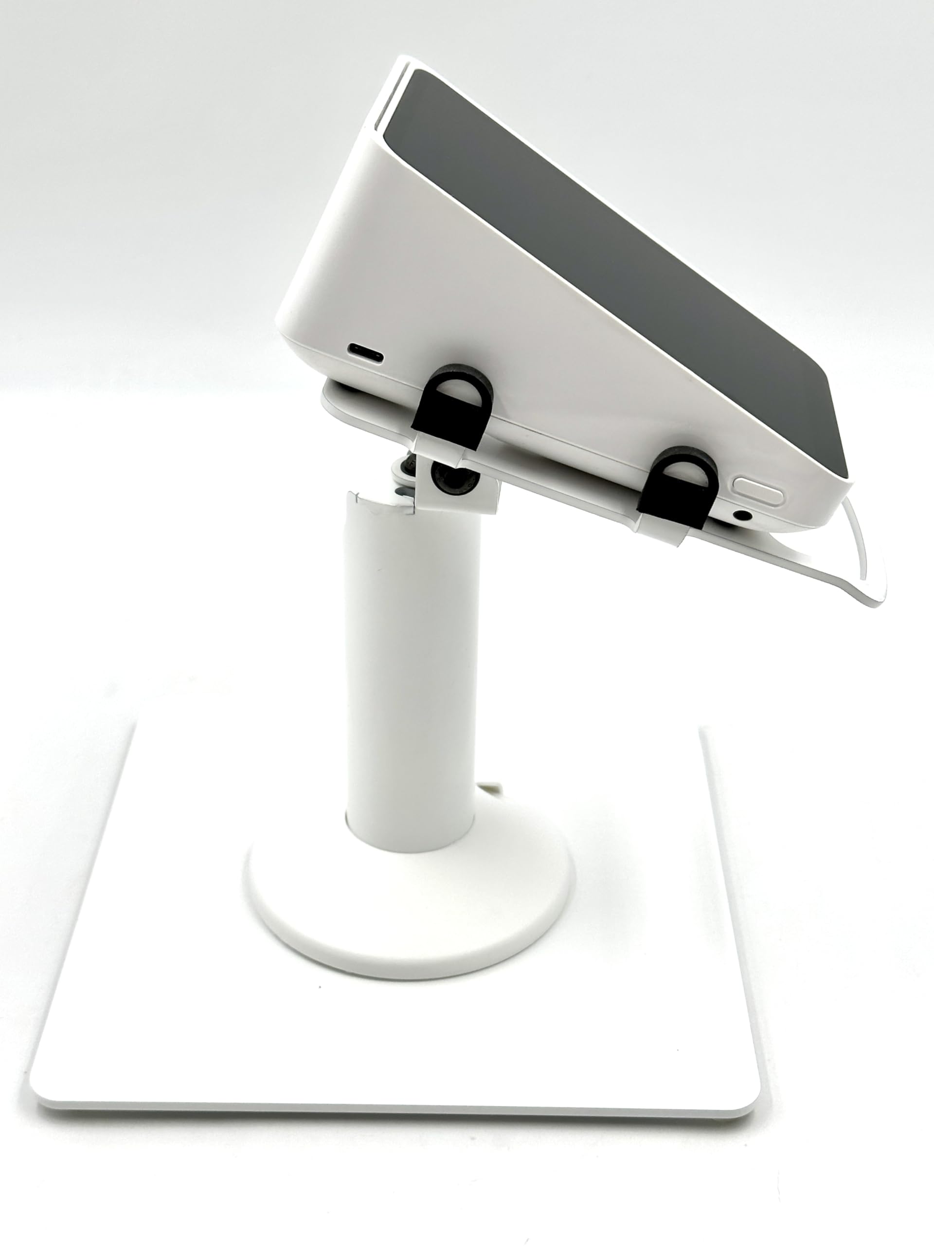 Square POS Stand - Adjustable Swivel & Tilt Base with Square Plate for Secure Payment Processing | Perfect for Retail Stores, Restaurants & Mobile Businesses