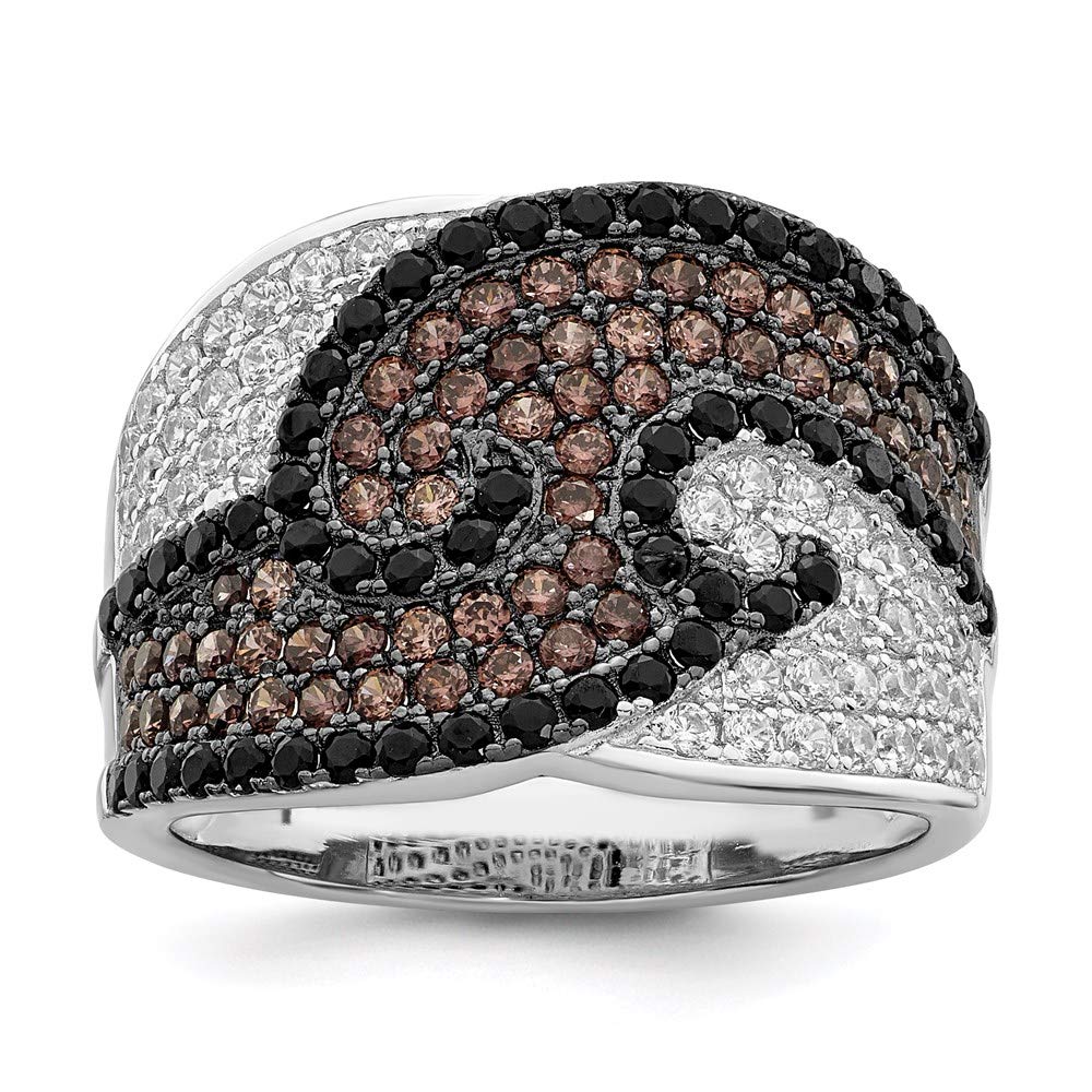 925 Sterling Silver Cubic Zirconia Ring for Women - Sparkling Embers Design Fine Jewelry, Elegant Gift for Her (Perfect for Anniversaries, Birthdays & Special Occasions)