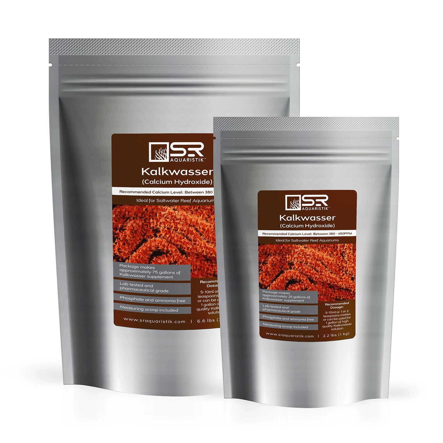 Premium Kalkwasser (Calcium Hydroxide) Reef Supplement for Saltwater Aquariums - Essential Coral Growth & Water pH Balance Solution for Marine Tanks