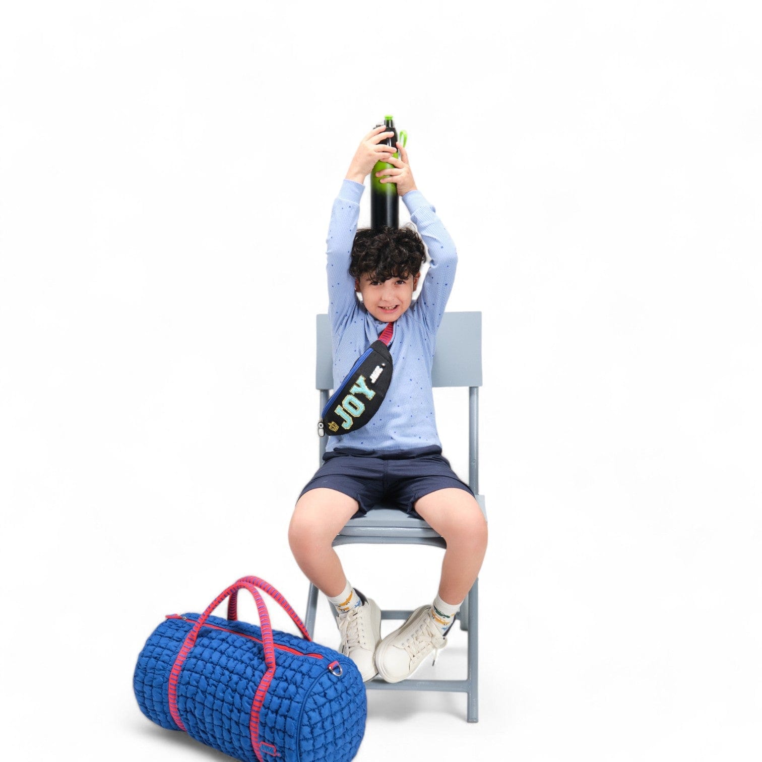 Boba Duffle Bag - Large Travel Gym Bag with Adjustable Shoulder Strap, Lightweight & Water-Resistant (Bomba Blue) - Perfect for Workouts, Travel & Weekend Getaways