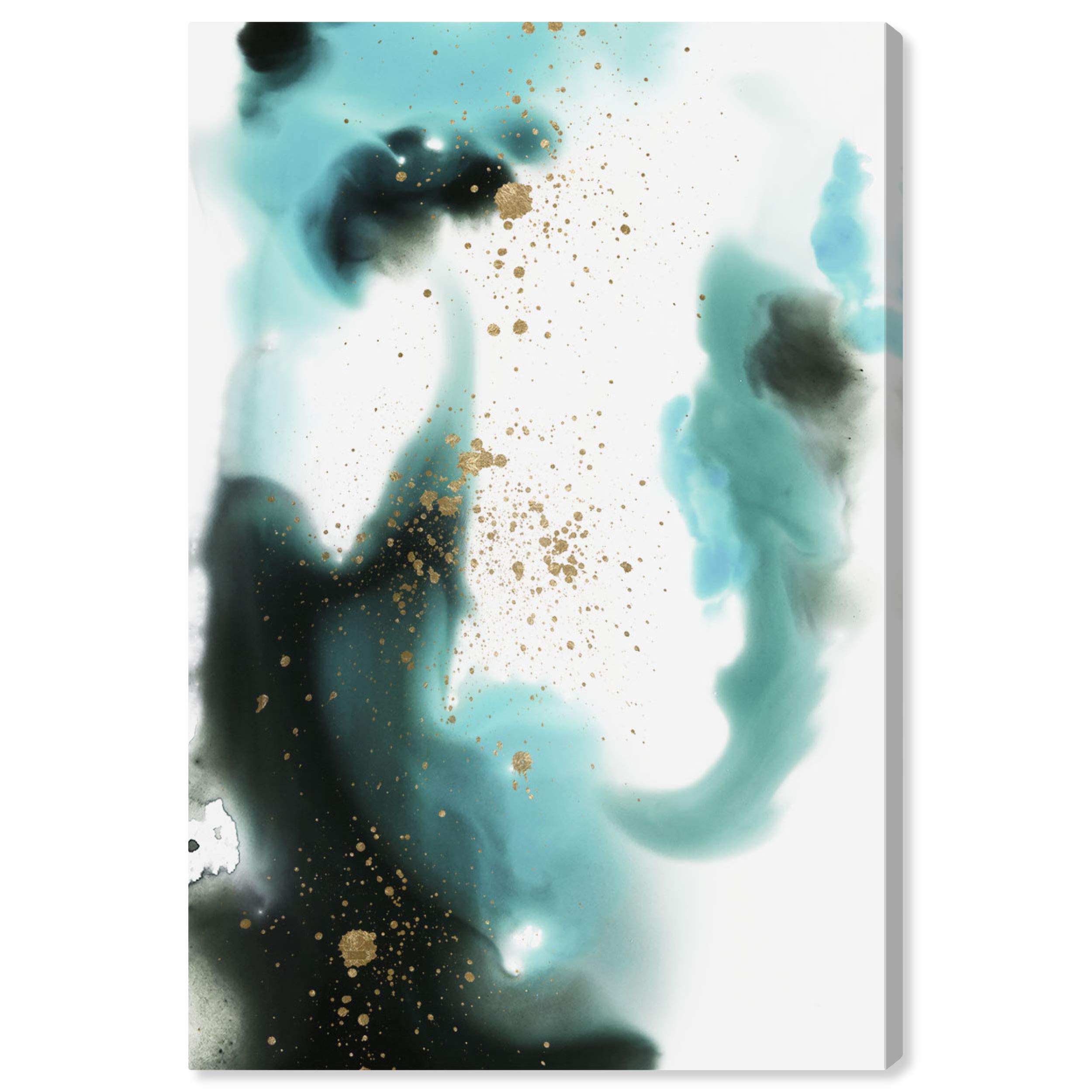 Abstract Ocean Wall Art Canvas Print 'On Oceans Time' - 20