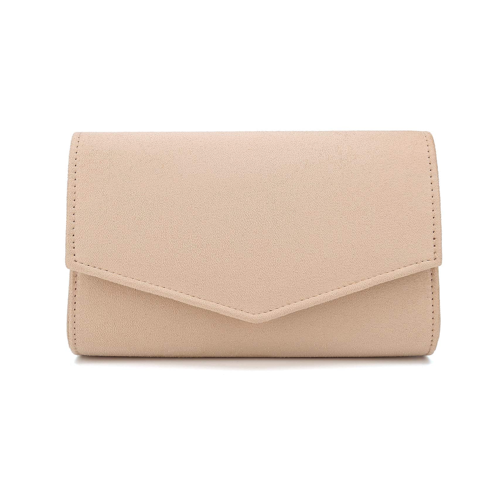 IXEBELLA Women's Evening Clutch Bag - Elegant Faux Suede Handbag for Wedding, Party, Prom & Special Occasions | Perfect Dressy Purse for Date Night & Formal Events