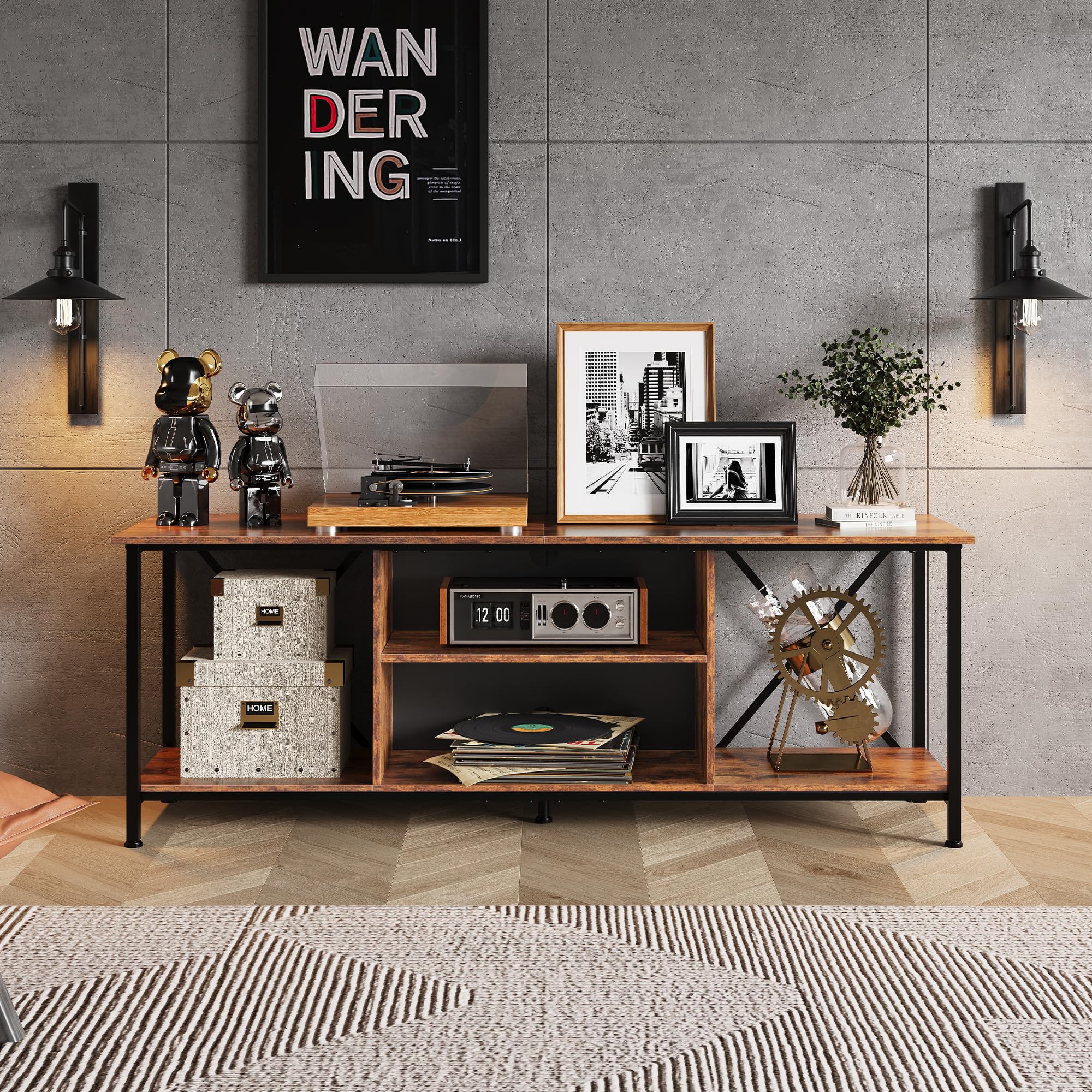 **WLIVE TV Stand for 65 Inch TV, 55