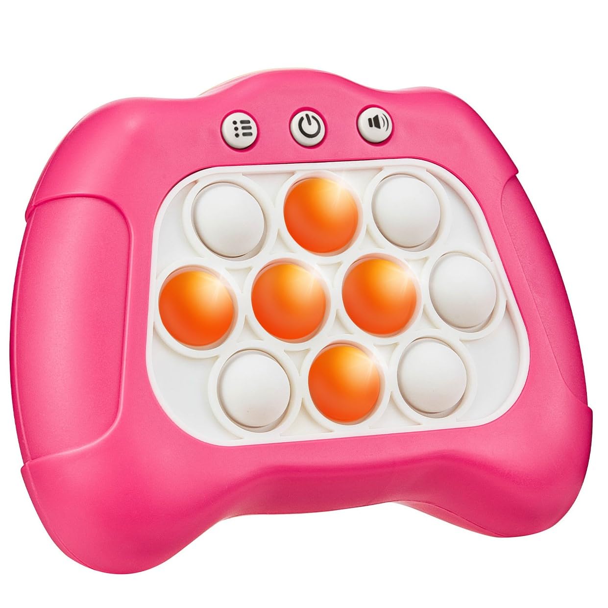 Fast Push Sensory Fidget Toy - 4 Modes ADHD Focus Puzzle Game for Kids Ages 6-12 | Stress Relief & Anxiety Relief | Birthday Gift for Boys & Girls (Pink) - Perfect for Classroom, Travel & Home Play