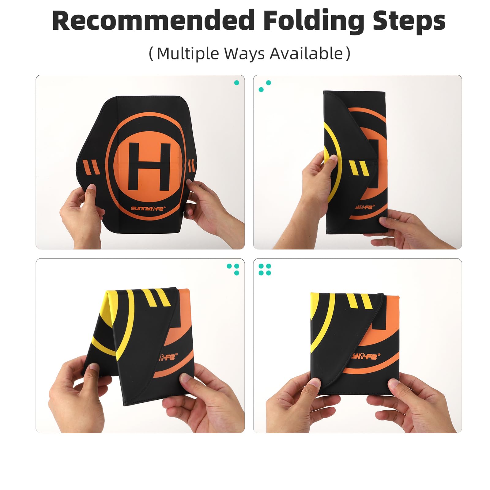 **Weighted Waterproof Drone Landing Pad for DJI Neo/Avata 2/Mini 4 Pro/Air 3s/Mini 4K - Portable & Double-Sided Accessories (35cm/13.8in) - Ideal for Outdoor Flying, Travel, and Professional Aerial Photography**