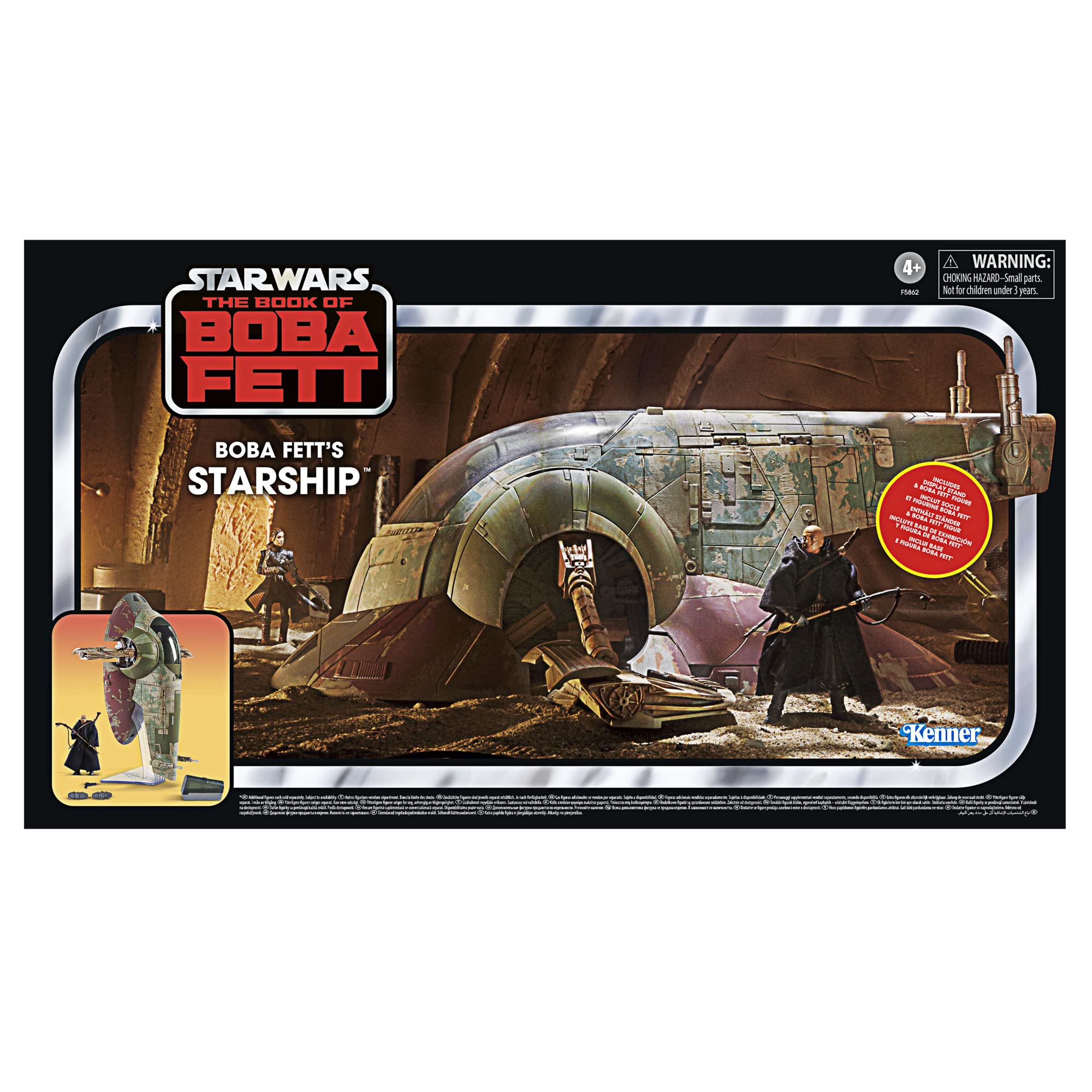 STAR WARS The Vintage Collection Boba Fett’s Starship 3.75-Inch Scale Vehicle - The Book of Boba Fett Action Figure Toy for Kids Ages 4+ | Collectible Gift for Fans, Space Adventure Play