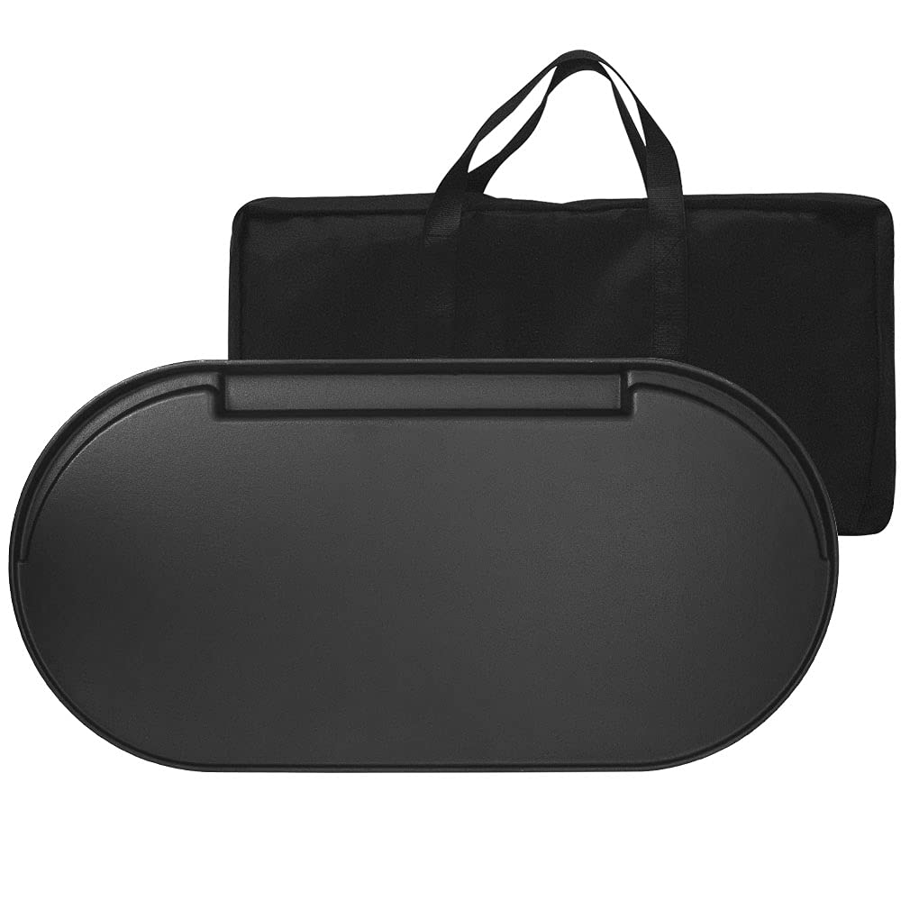 MixRBBQ Cast Iron Griddle with Carrying Bag - Compatible with Coleman RoadTrip Swaptop Grills | Nonstick Outdoor BBQ & Camping Cooking Griddle | Perfect for Backyard Grilling, Tailgating & Camping Trips
