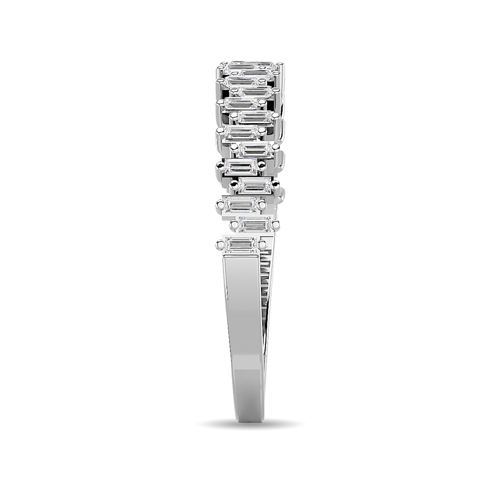 1/4 ct Diamond Ladies Band Ring in 14K White Gold - Elegant Wedding, Anniversary & Everyday Jewelry for Women