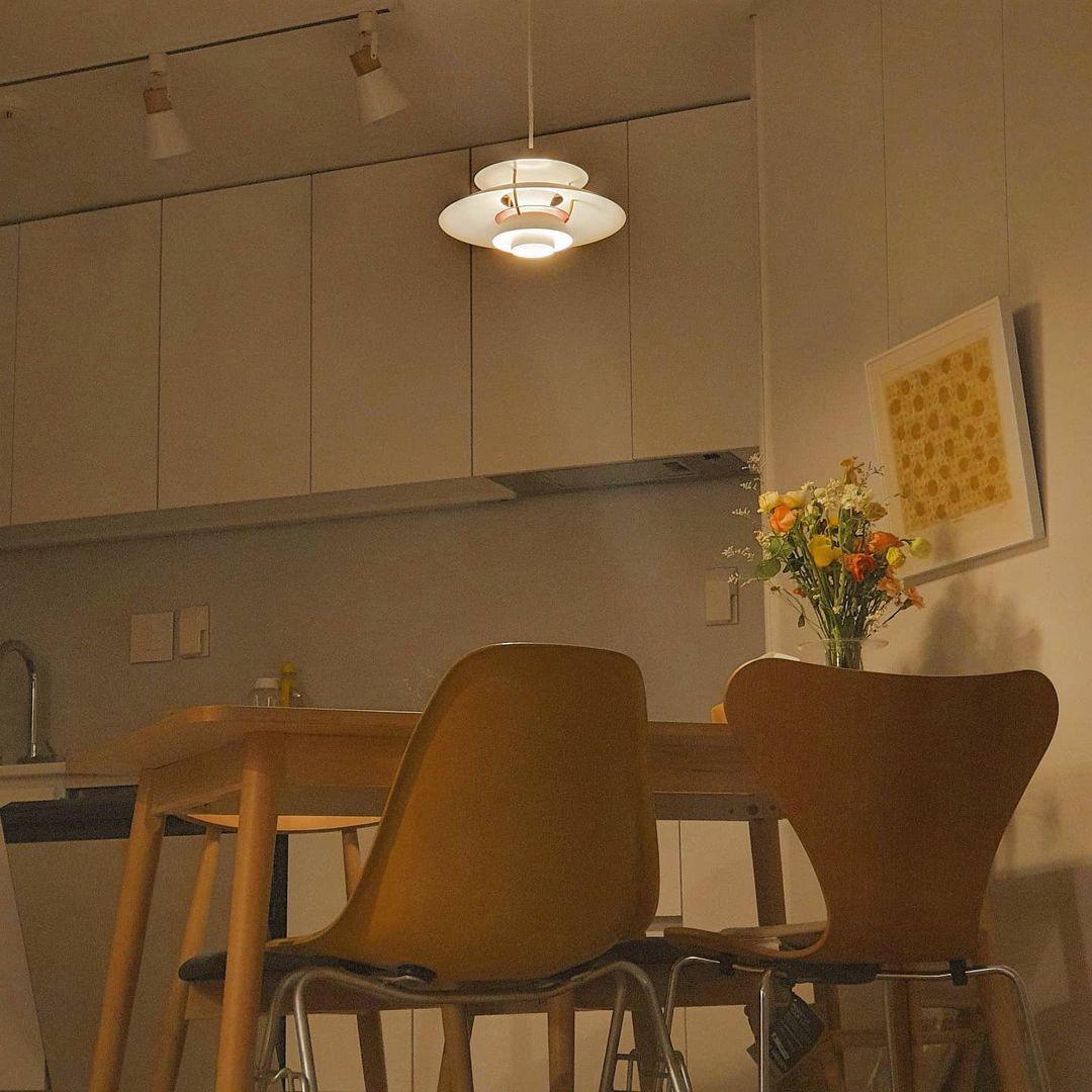 Modern LED Pendant Light for Kitchen Island, Dining Room & Bedroom - Adjustable Hanging Chandelier with Dimmable Warm White Light - Perfect for Home Decor, Restaurants and Cafe Lighting