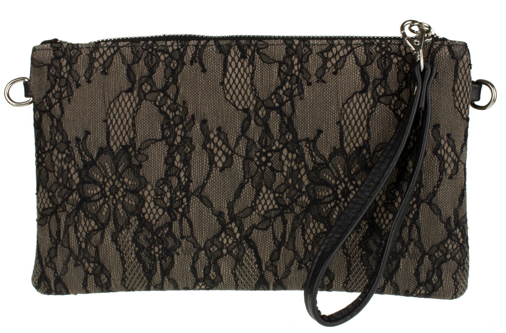 Italian Suede Leather Lace Clutch Bag for Women - Elegant Evening Party, Wedding & Prom Handbag - Perfect for Date Night, Bridal Shower & Special Occasions
