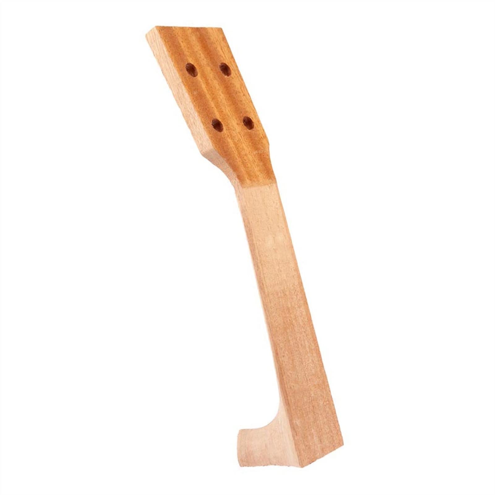 Unfinished DIY Ukulele Neck for 21 Inch Ukulele & Electric Guitar Replacement Parts - Perfect for Luthiers, Musicians & DIY Instrument Repair Projects