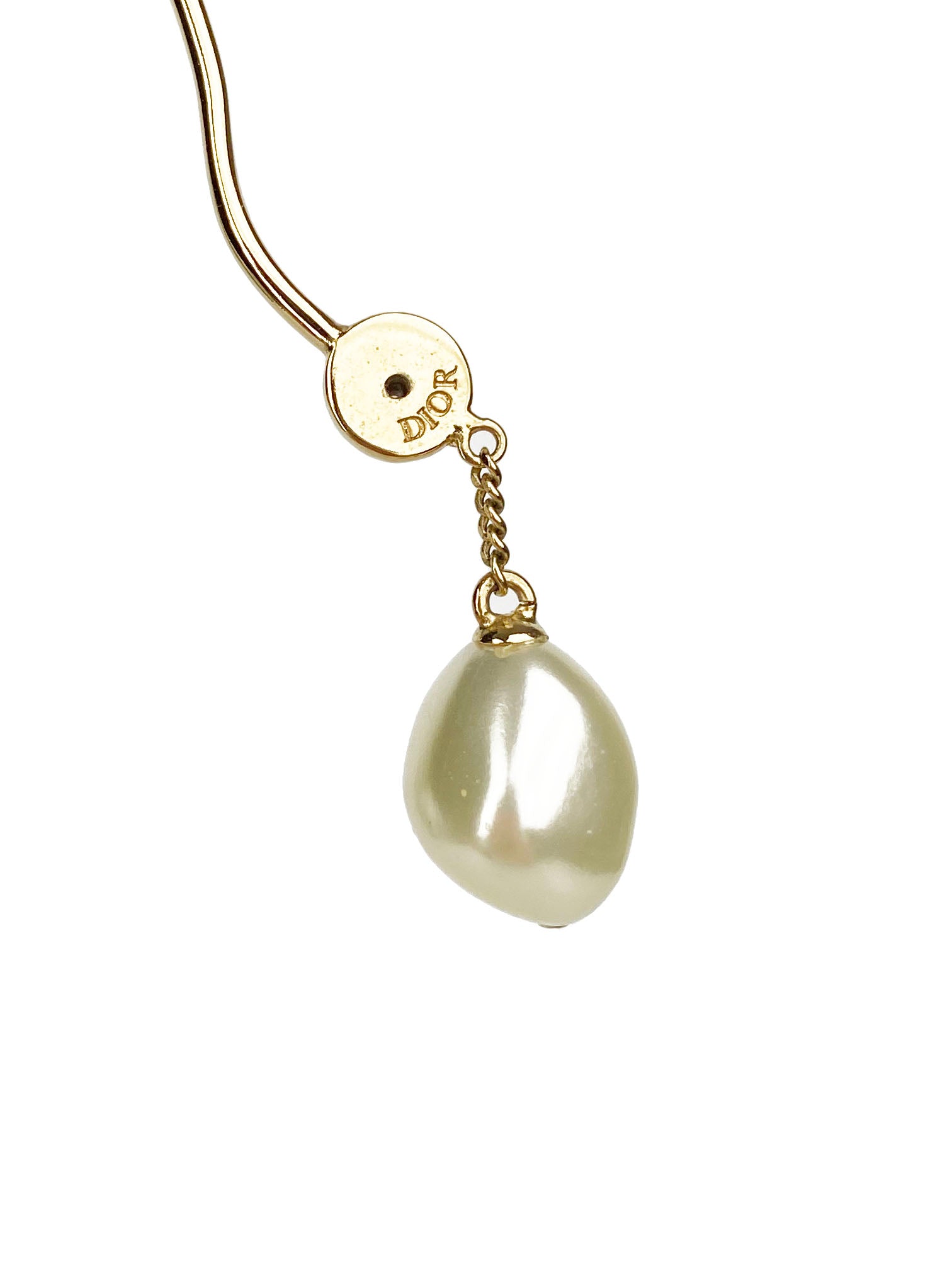 Dior CD Pearl Ear Cuff Earrings for Women - Luxury Fashion Jewelry for Parties, Weddings & Special Occasions