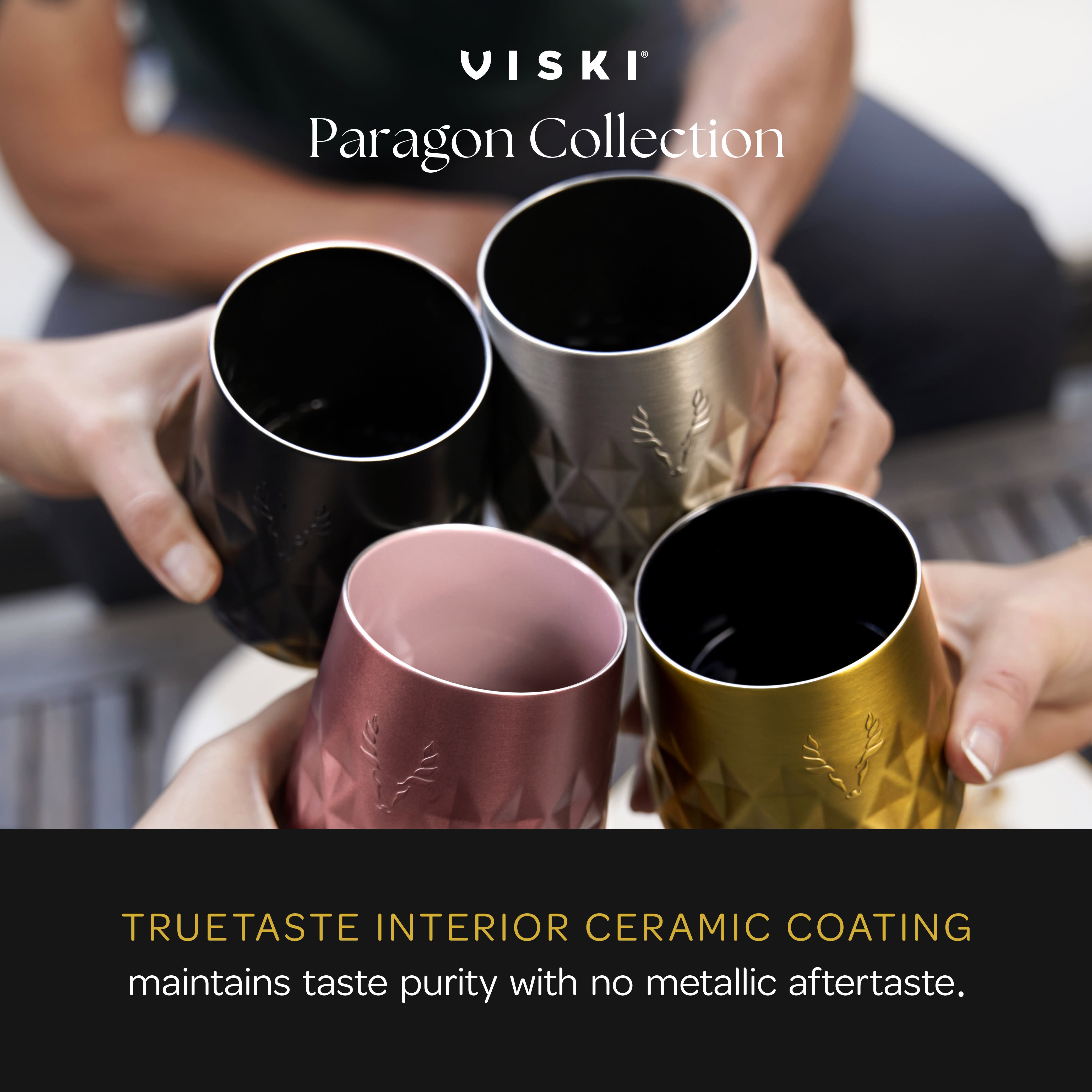 Premium Stainless Steel Wine Tumbler with Lid - 20oz Insulated Wine Glass for Hot & Cold Drinks - Obsidian Black - Perfect for Outdoor Picnics, Camping & Home Entertaining