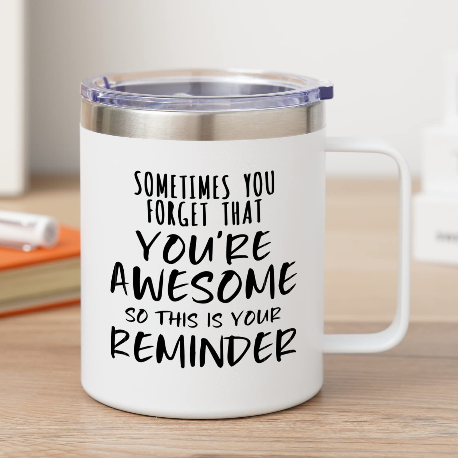 NOWWISH Inspirational Gifts for Women - Thoughtful Thank You, Appreciation & Birthday Gifts for Coworker, Teacher, Mom, Wife, Sister - Perfect for Office, Home Decor & Special Occasions - White