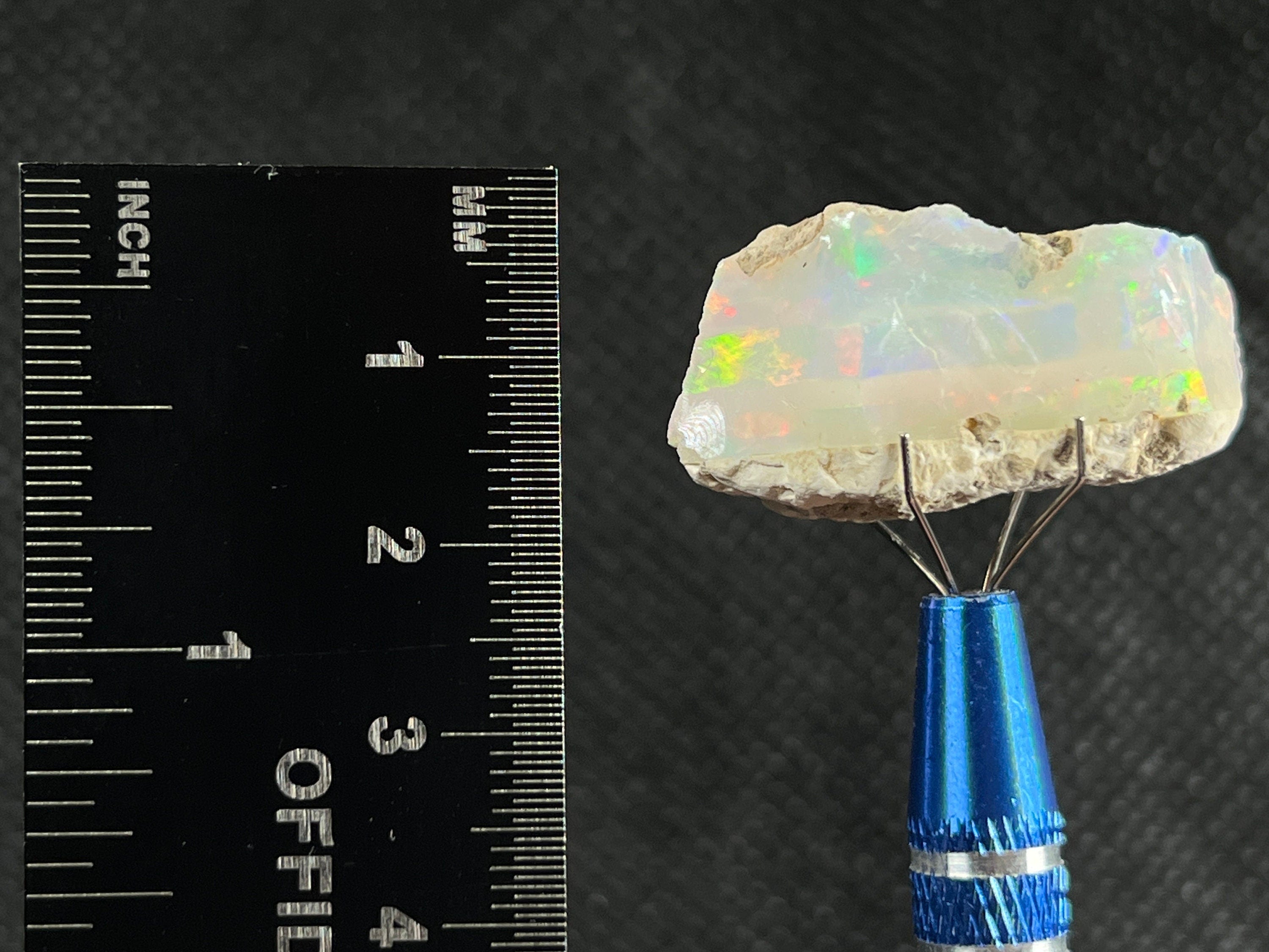 Premium 4A+ Welo Opal Raw Crystal - Natural Cutting Grade Opal for Jewelry Making, October Birthstone, Gemstone Collection (50657) - Perfect for Rings, Necklaces & DIY Craft Projects