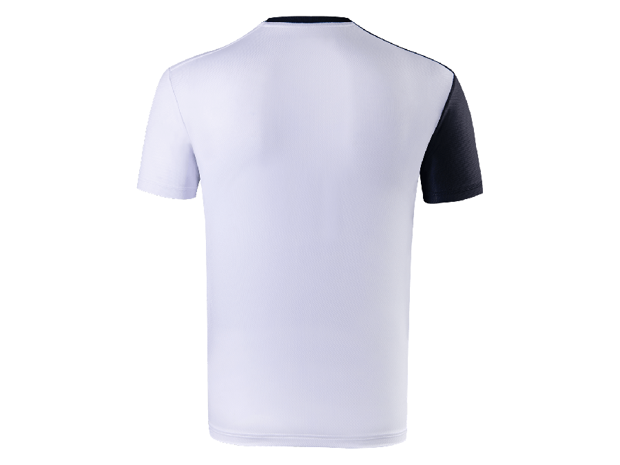 Victor T 25001 Men's Badminton T-Shirt - Breathable & Lightweight Performance Shirt for Badminton Players [White] - Perfect for Training, Matches & Casual Wear