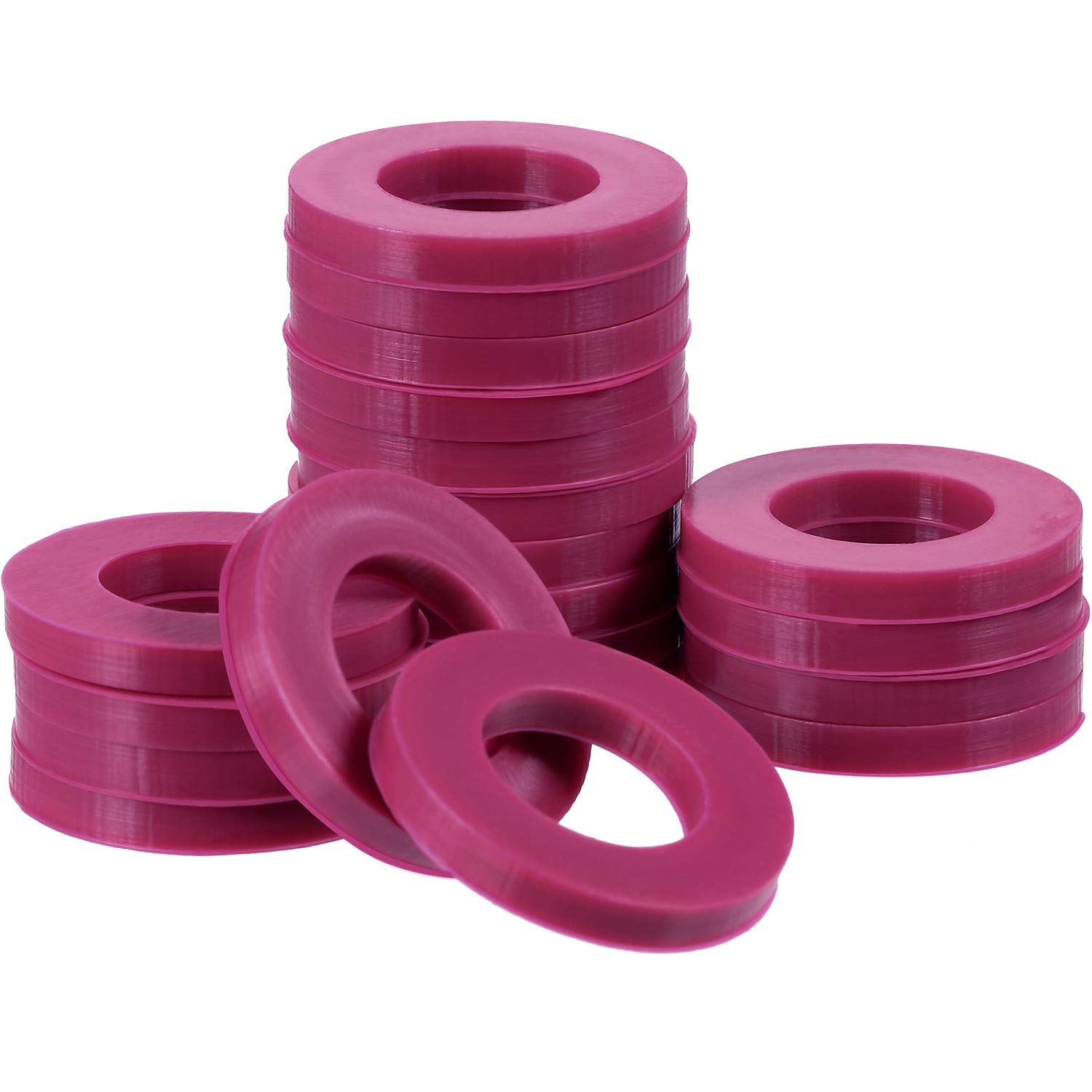 20 Pack 3/4 Inch Heavy Duty Rubber Garden Hose Washers - Leak-Proof Seals for Standard Garden Hoses, Shower Hoses & Faucets - Durable O-Ring Gaskets (Purple) - Perfect for Outdoor Watering, Car Washing & Household Plumbing Repairs