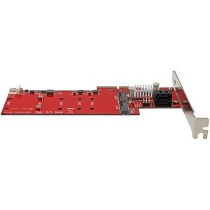 2X M.2 NGFF SSD RAID Controller Card with 2X SATA III Ports - PCIe Adapter for High-Speed Storage Expansion | Perfect for Gaming PCs, Workstations & Data Servers