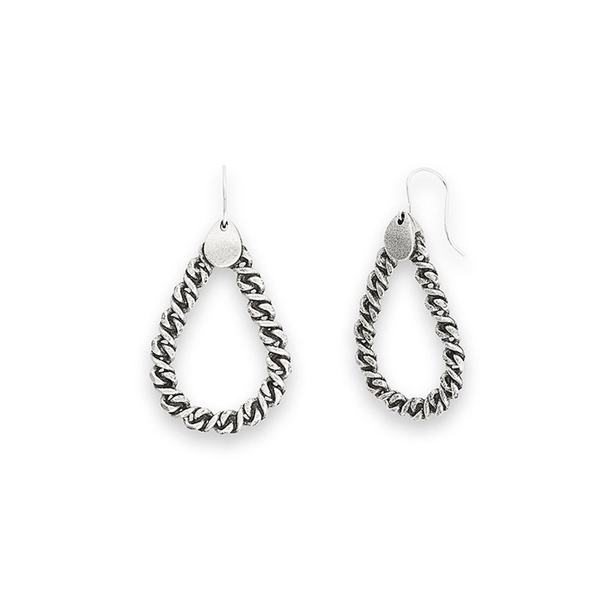 Crimped Droplet Earrings for Women - Dainty Gold Plated Hoop Earrings for Everyday Wear | Perfect for Office, Date Night & Special Occasions