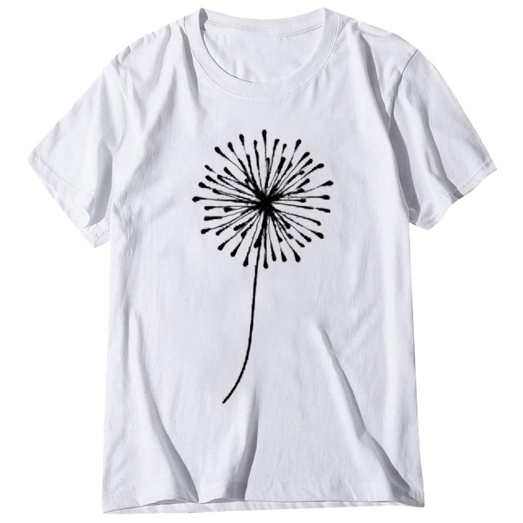 **Sunflower Graphic T-Shirt for Women - Plus Size Faith Inspired Summer Short Sleeve Loose Casual Top - Junior & Teen Girls Tee (A-White, Medium) - Perfect for Church, Beach Outings & Casual Wear**