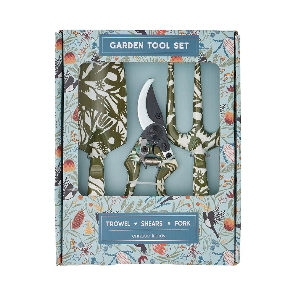 Annabel Trends Premium Garden Tool Set - Ergonomic & Durable Abstract Gum Design - Perfect for Gardening, Landscaping & Outdoor Planting Activities