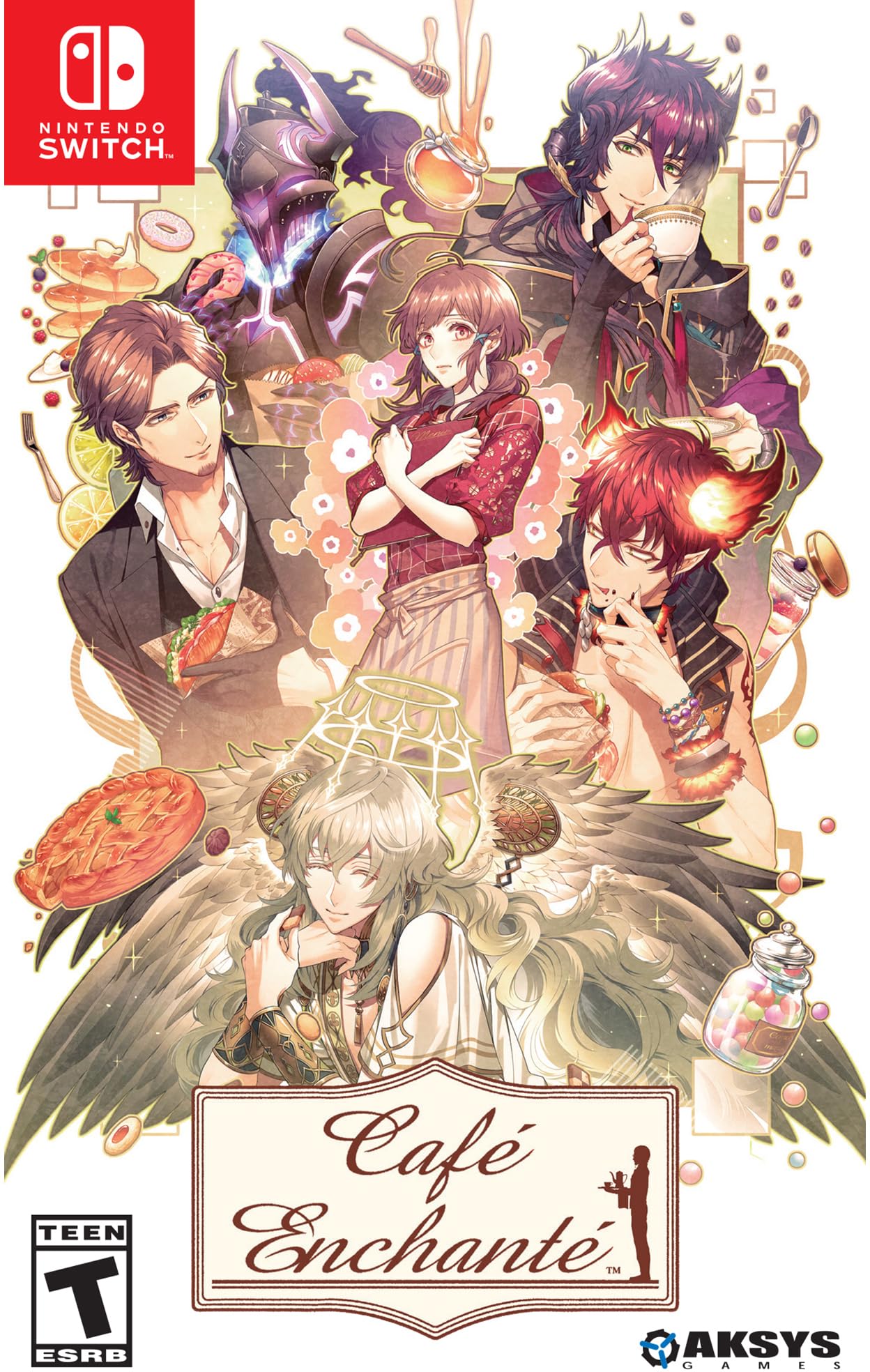 Café Enchanté - Nintendo Switch Game | Fantasy Romance Visual Novel | Perfect for Anime & Otome Fans | Great for Relaxing Evenings & Weekend Gaming