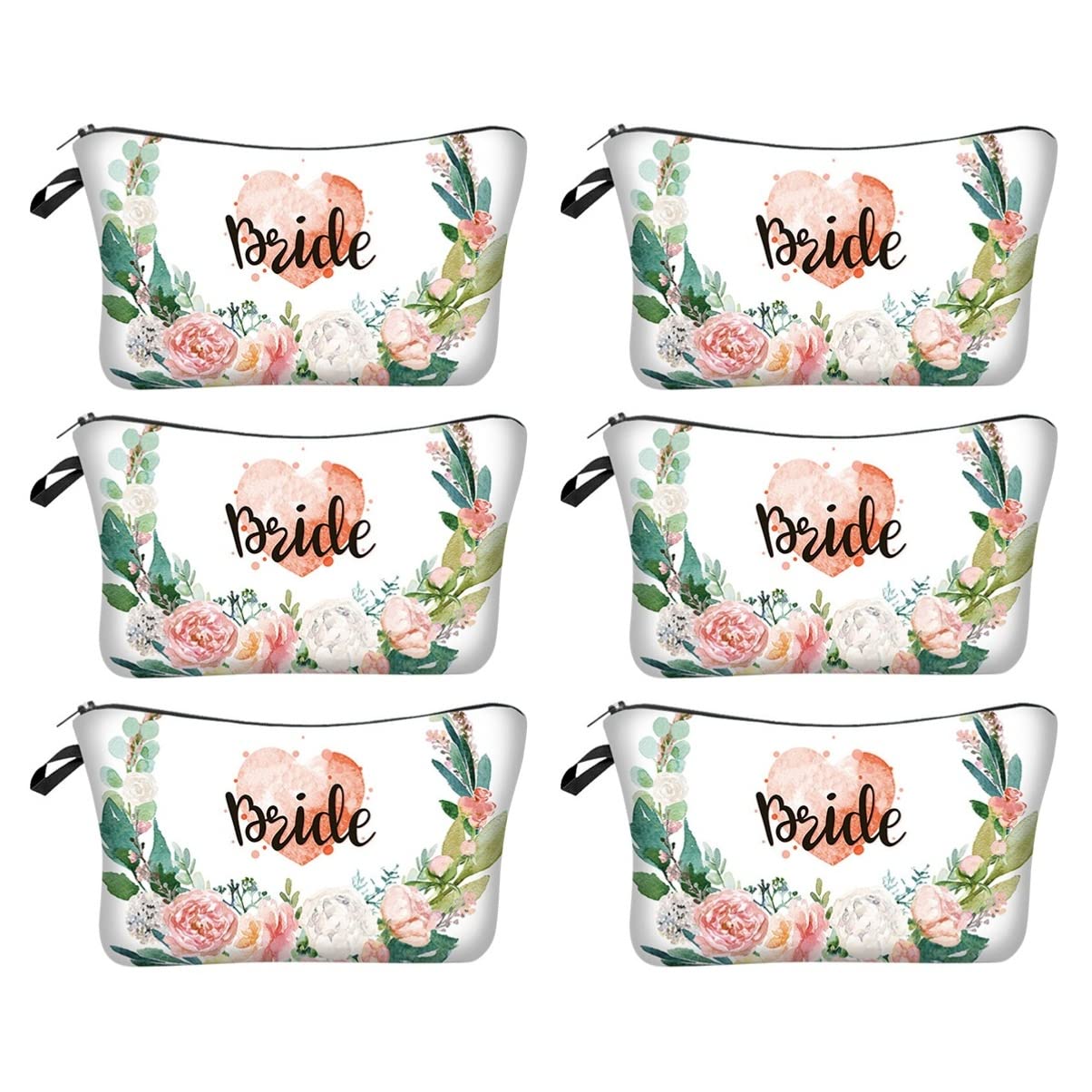 Abaodam 2pcs Portable Makeup Bag - Travel Cosmetic Organizer for Toiletries & Storage