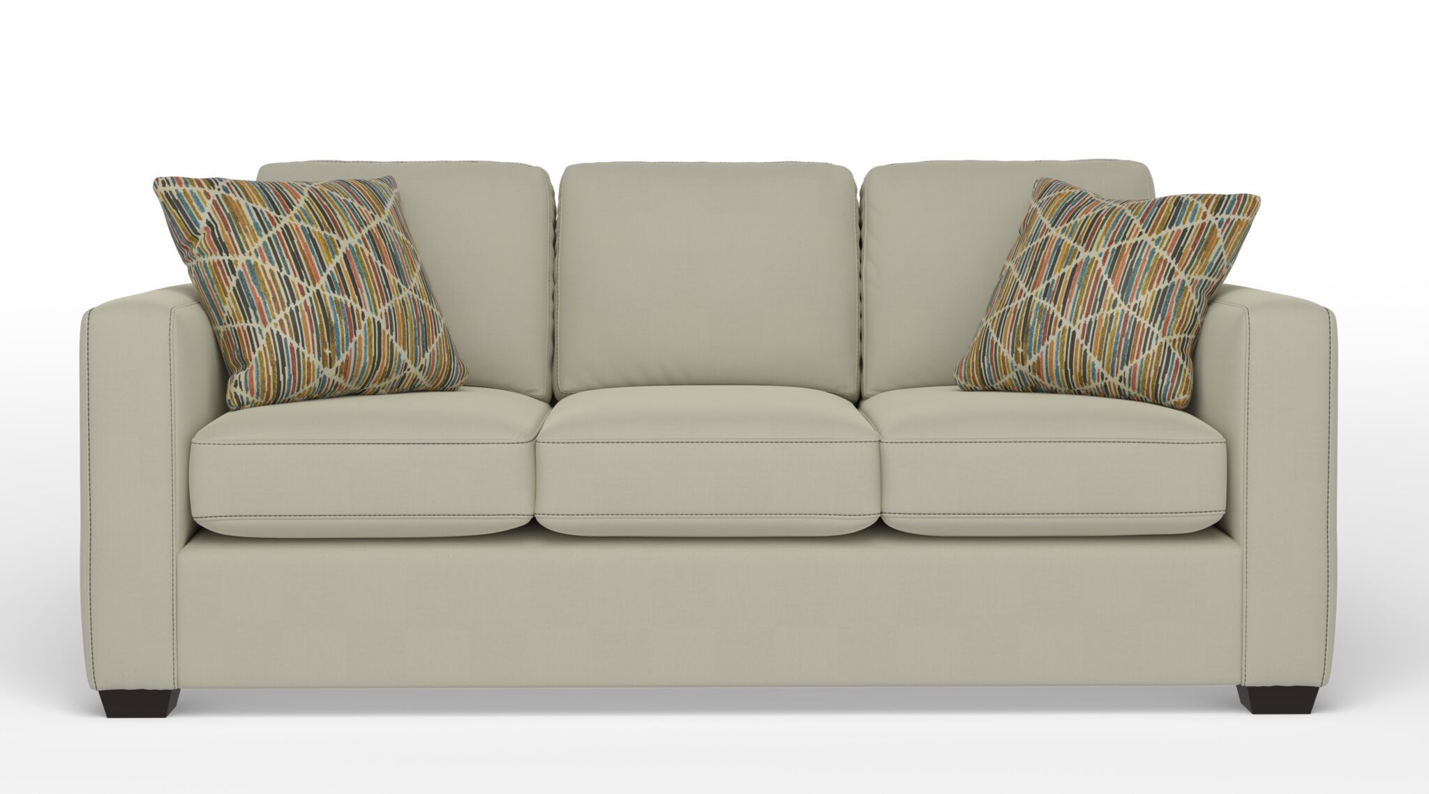 Caleb Queen Sofa Bed with Innerspring Mattress - Lido Ivory | Convertible Sleeper Sofa for Small Spaces, Guest Room & Apartment Living