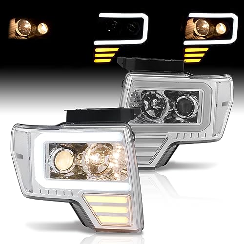 LED Chrome Housing Clear Lens Clear Reflector