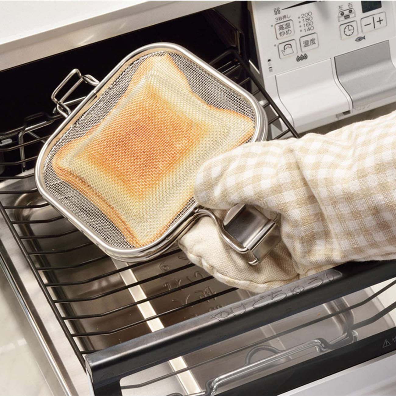 Stainless Steel Grilled Sandwich Maker - Non-Stick Panini Press for Perfect Toasted Sandwiches - Ideal for Home, Office, and Camping Use