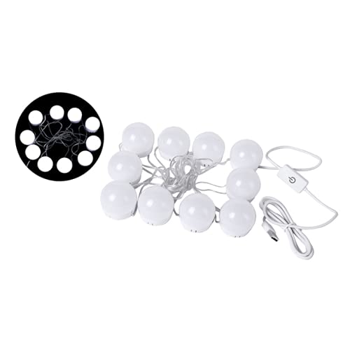 10 LED Dimmable Vanity Mirror Lights for Makeup & Bathroom