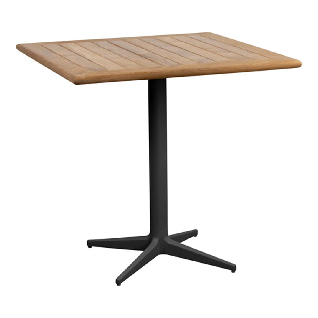 Outdoor Cafe Table Square - Durable Weatherproof Patio Dining Table for Restaurants, Gardens & Backyards - Perfect for Coffee Shops, Bistros & Outdoor Entertaining