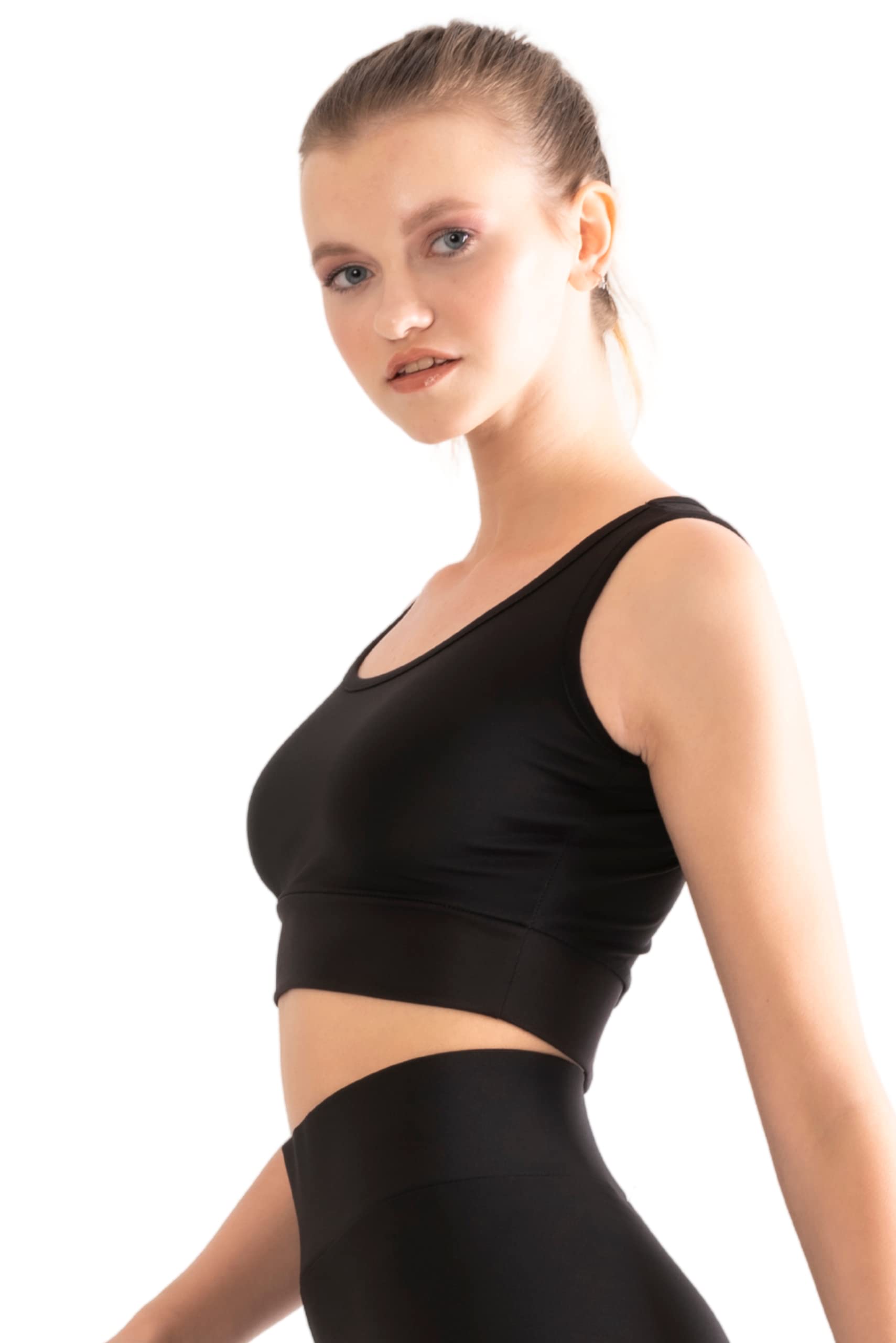 Women's Comfort Longline Yoga Bras with Front Zip Closure - Workout Tank Tops & Halter Neck Cropped Sports Bra for Yoga, Gym, Running - Breathable & Supportive Activewear for Women