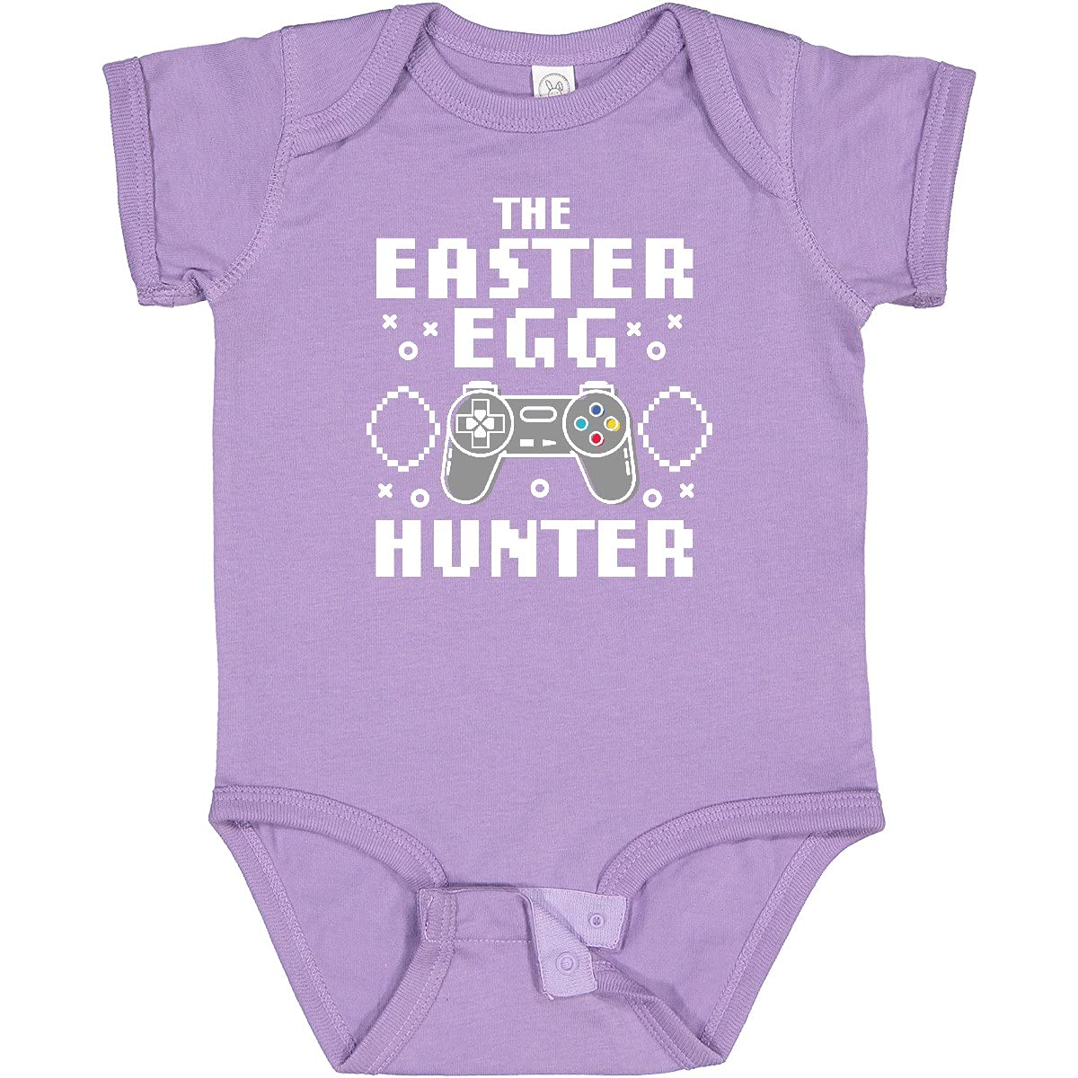 Inktastic Happy Easter The Easter Egg Hunter Gamer Baby Bodysuit - Cute Easter Outfit for Boys & Girls - Soft Cotton Infant Onesie for Easter Egg Hunt & Family Photos