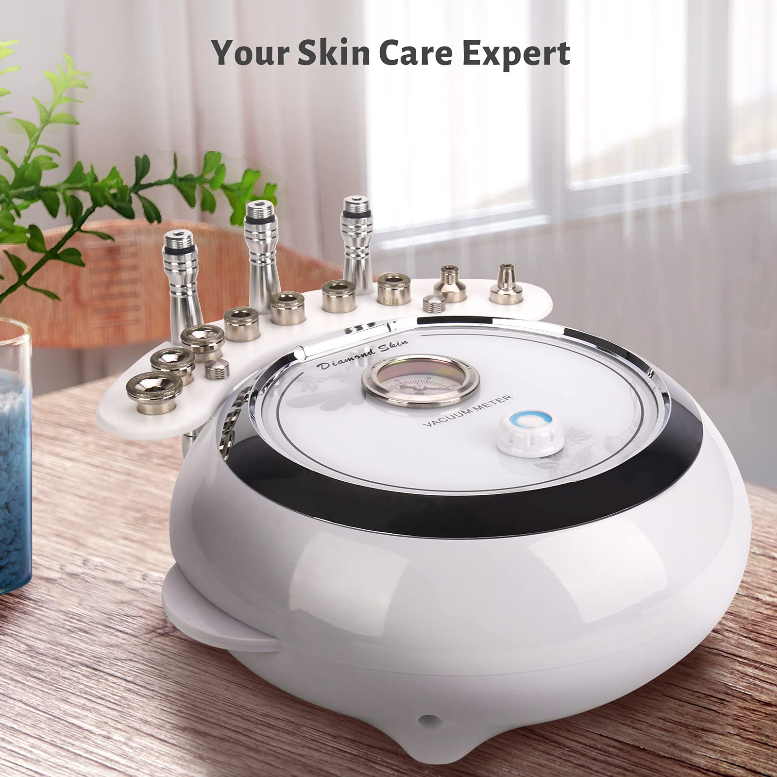 Professional 3-in-1 Diamond Microdermabrasion Machine with 65-68cmHg Suction Power | Yofuly Facial Skin Care Equipment for Blackhead Removal, Wrinkles & Acne Treatment | Perfect for Spa, Salon & Home Skincare Routine