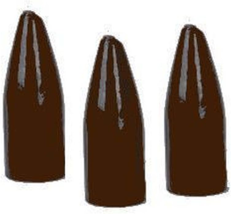 Bullet Weights Worm Weight - 5 Pack (Black, Brown, Watermelon Pepper) for Bass Fishing Lures & Soft Plastic Baits - Perfect for Texas Rig and Carolina Rig Setups