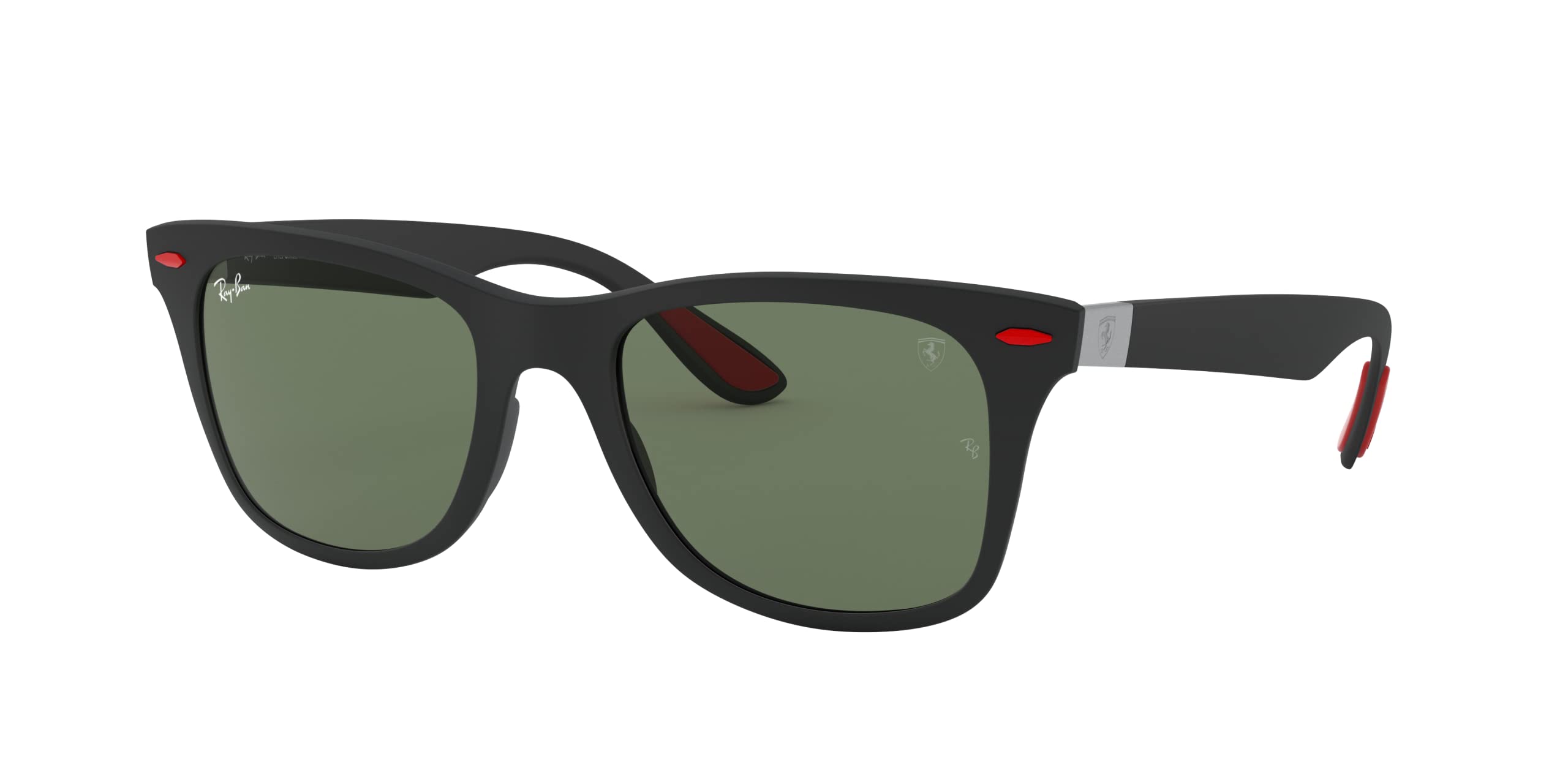 Ray-Ban RB4195M Scuderia Ferrari Collection Square Sunglasses - Polarized UV Protection for Driving, Sports & Outdoor Activities