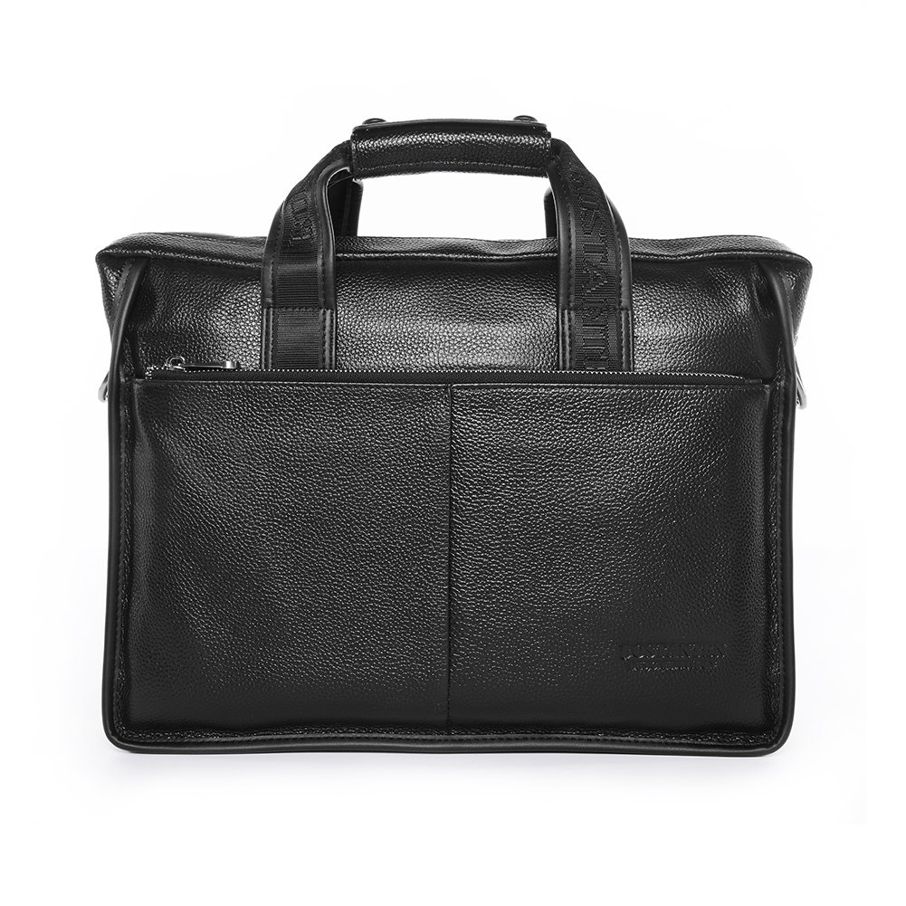 Premium Genuine Leather Briefcase for Men - BOSTANTEN Business Messenger Bag - Durable Laptop Bag for Office, Work & Travel