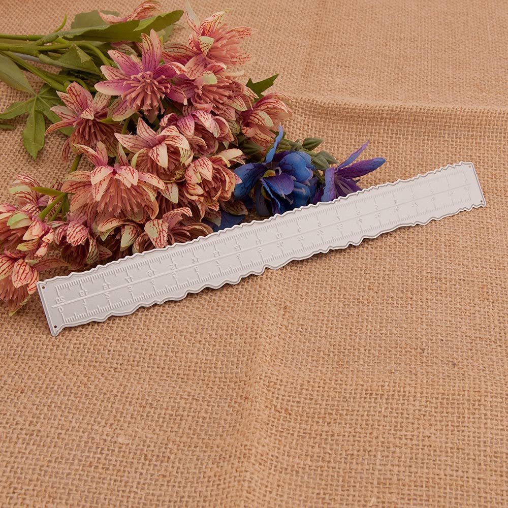 Arbuya 3-Piece Deckle Edge Ruler Set - Paper Cutter & Tearing Tool for Scrapbooking, Card Making & Journaling - Create Vintage & Irregular Paper Edges - Perfect for DIY Crafts, Stationery & Art Projects