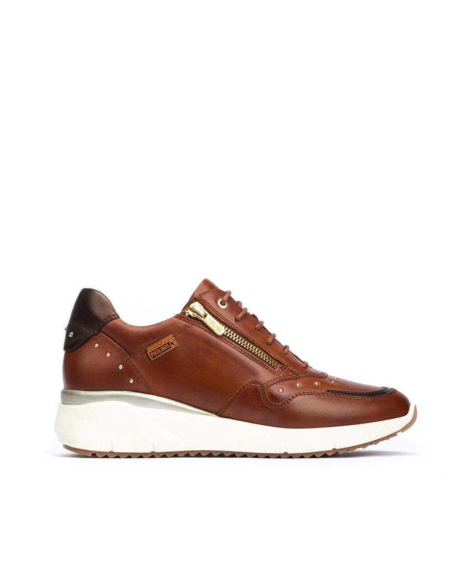 PIKOLINOS Sella Leather Sneakers for Women - Comfortable & Stylish Casual Shoes for Walking, Travel & Everyday Wear