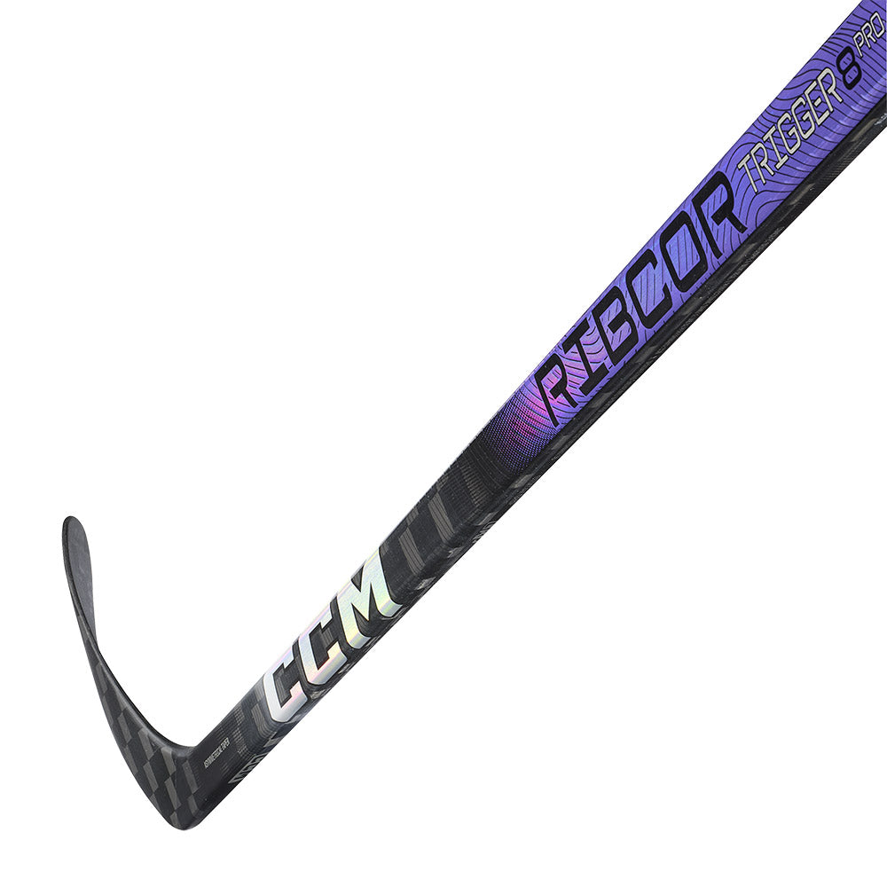 CCM Ribcor Trigger 8 Pro Junior Ice Hockey Stick - Lightweight Composite Hockey Stick for Youth Players - Perfect for Practice, Games & Training Sessions