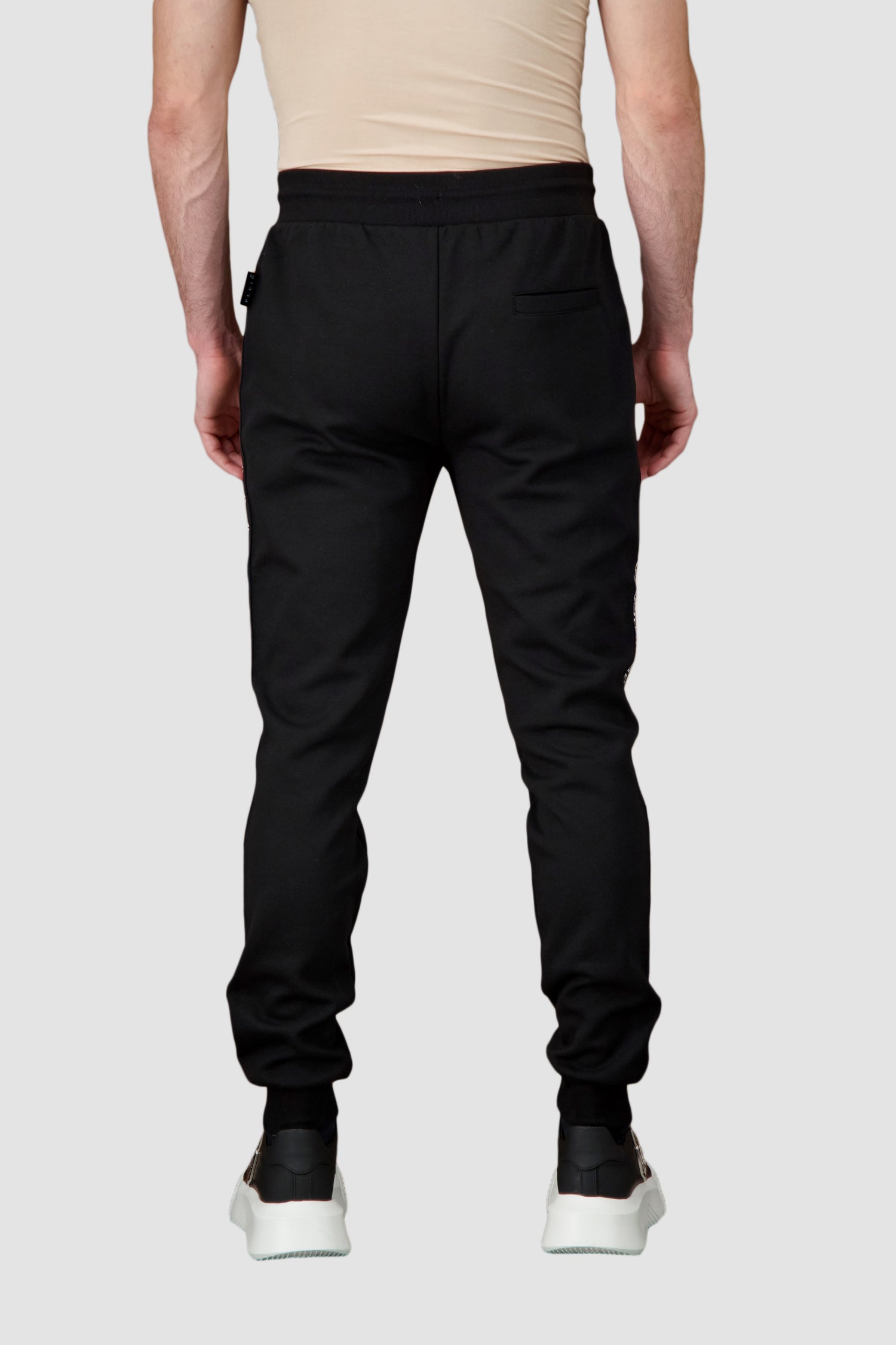 Philipp Plein Black Hexagon Jogging Pants for Men - Stylish & Comfortable Athletic Trousers for Gym, Running & Casual Wear