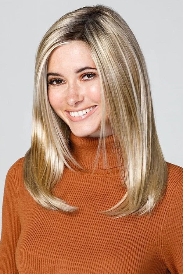 18 Inch Straight Hair Topper for Women - Natural Looking Full Coverage Hairpiece for Thinning Hair - Perfect for Daily Wear, Work & Special Occasions